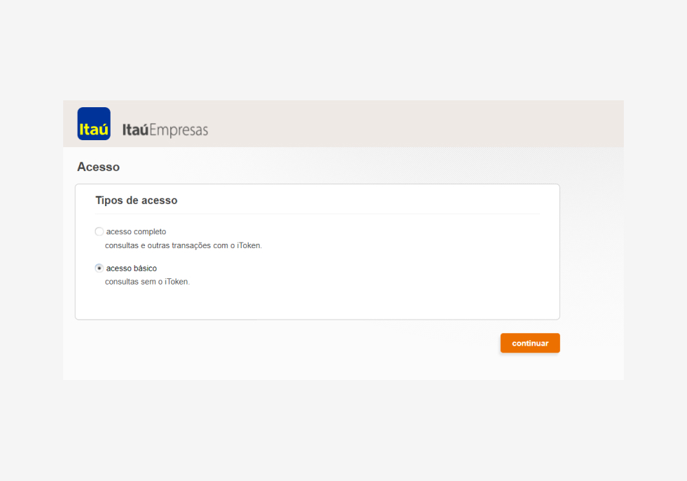 Access type screen